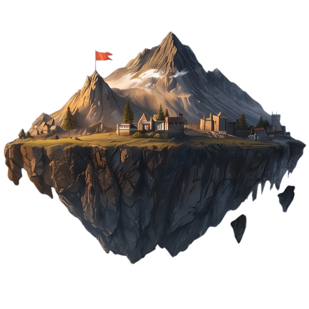 Driven island